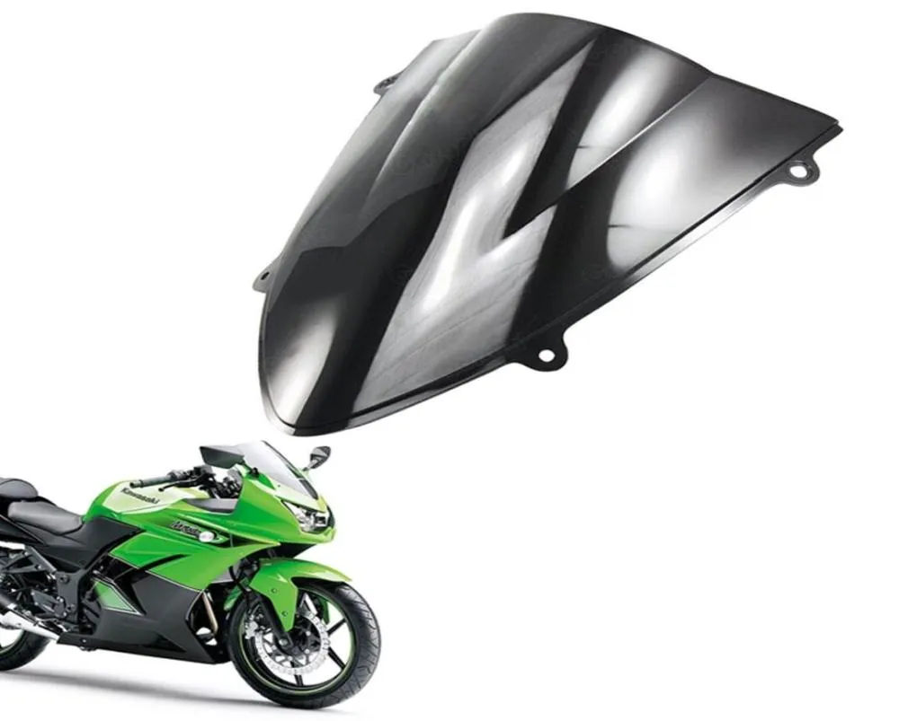 Double Bubble Windscreen Windshield ABS for Kawasaki Ninja 250R EX250 2008 2009 2010 2011 20128484753