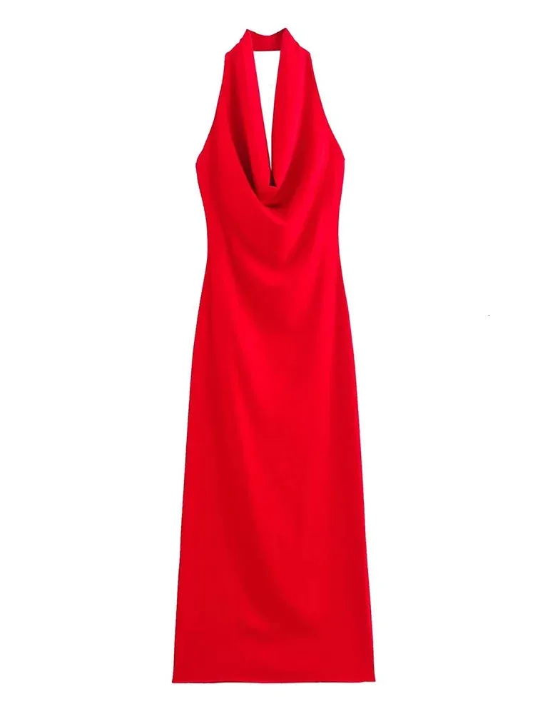 sachin and babi light blue dress Red Twist Back Midi Dress main image 1