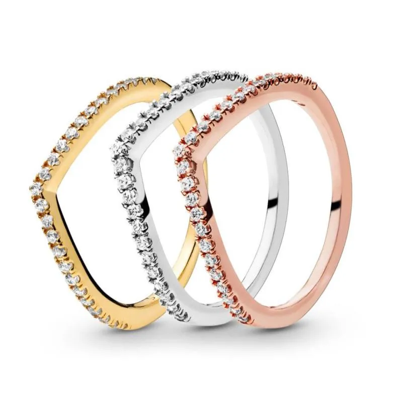 SERLING STERLING STERLING SLUGKLELLING RINGS RINGS ROSE GOLD JOIXAS DE CASAMENTO PARA CZ Diamond Love Heart Heart Girlfriend Ring com Box6481663 original