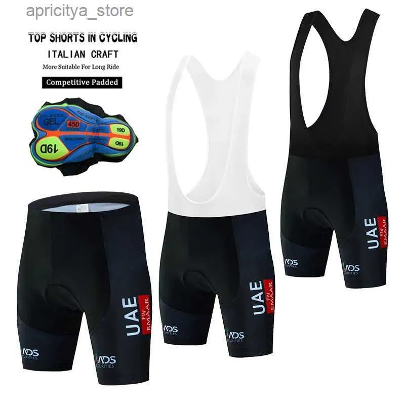 Cycling shorts 2023 UAE Cycling Bib shorts Breathab Sport Mountain Bicyc Cycling Pants Bike Shorts Culotte Ciclismo Hombre Bicyc Shorts L48