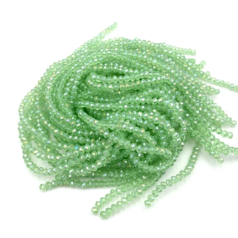 Perles D'entretoise En Cristal Argenté Facetté 8mm - 16 Couleurs - Qualité AAA