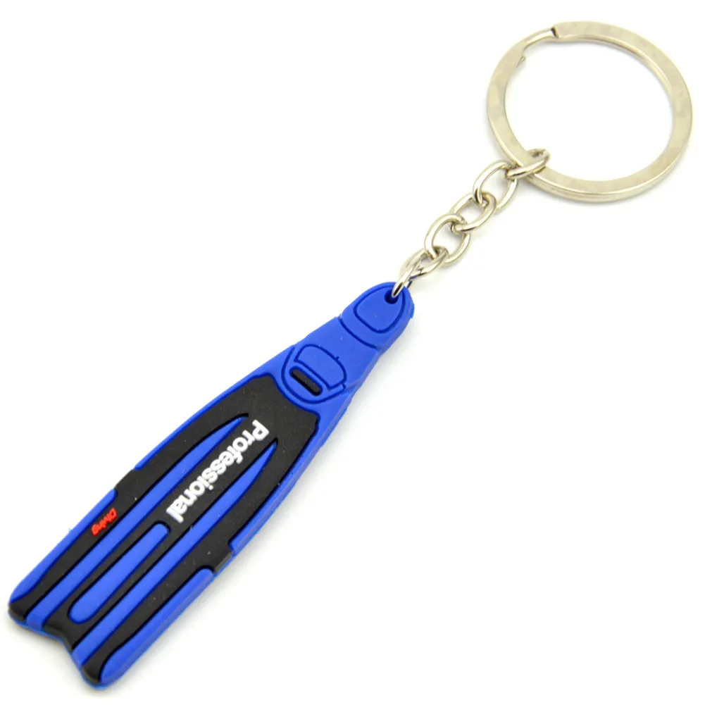 Nautical Diving Fin Key Chain Flipper Keychain Keyring plonge