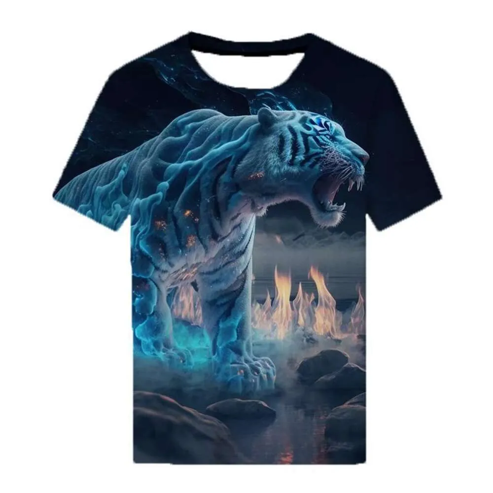 NEU SOMMER FODE 3D DRUCKED MALE VERKOMPLETE T-SHIRT TEIL GEDRÜCHUNG TREND MINIMALISTER T-SHIRT