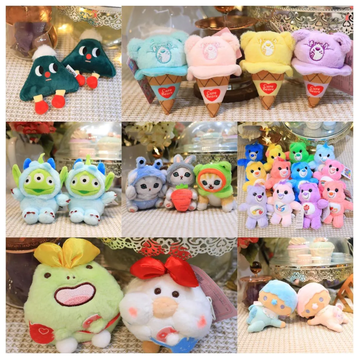 Pop up Cute 10CM Doll Machine Grab Doll Plush Toy Small Pendant Couple Doll Small Gift Doll Bag Pendant