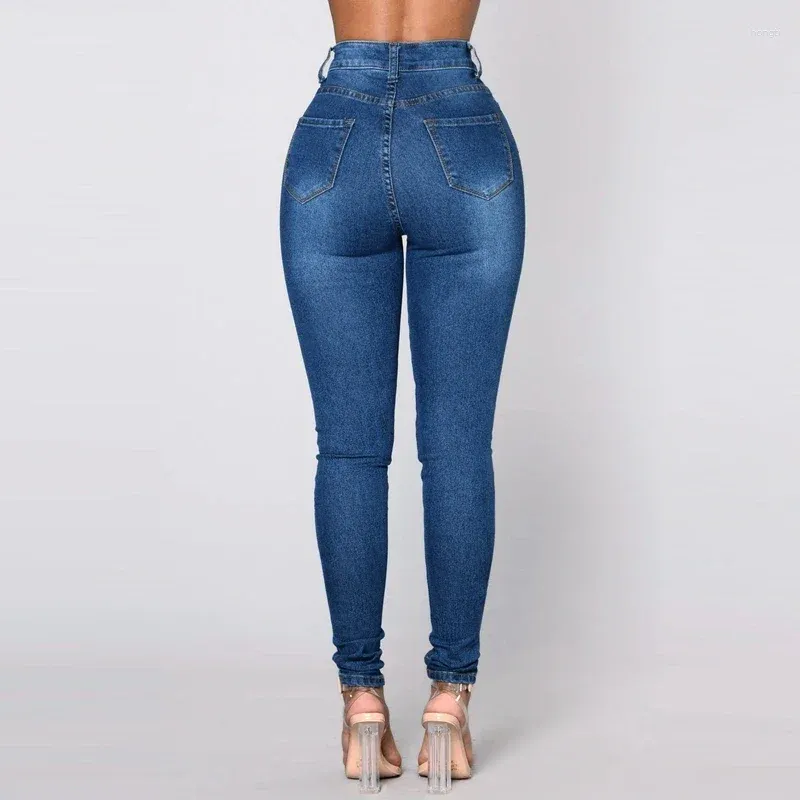 女性のための女性のジーンズ2024ファッションレディースビッグロバブラックデニムパンツ大腰尻尻リフティング