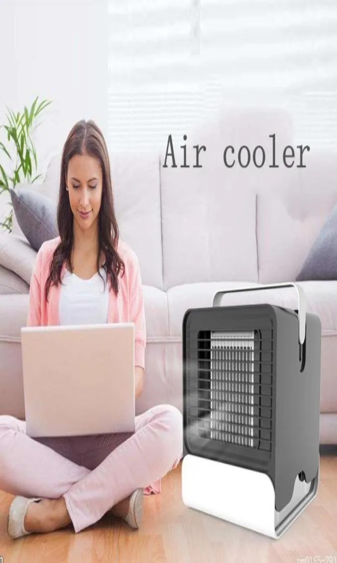 Huishoudelijke slaapzaal draagbare mini persoonlijke airconditioner koeler machinetafelventilator voor kantoor zomer noodzaak tool1765133