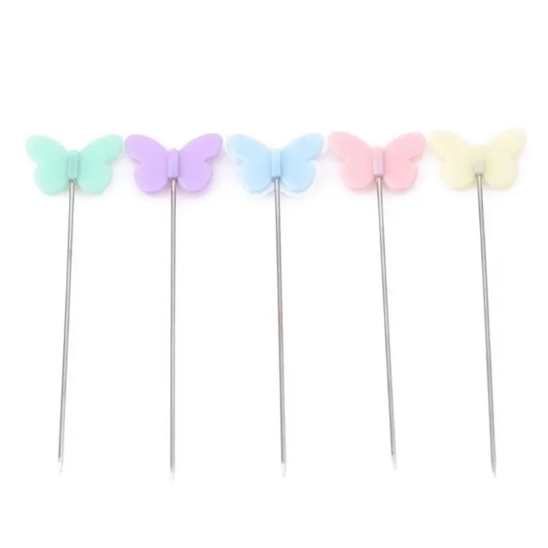 Patchwork Pins Flower Button Head Pins DIY Quilting Tool Sewing Accessories Sewing Patchwork Pins Butterfly Crafts Needles