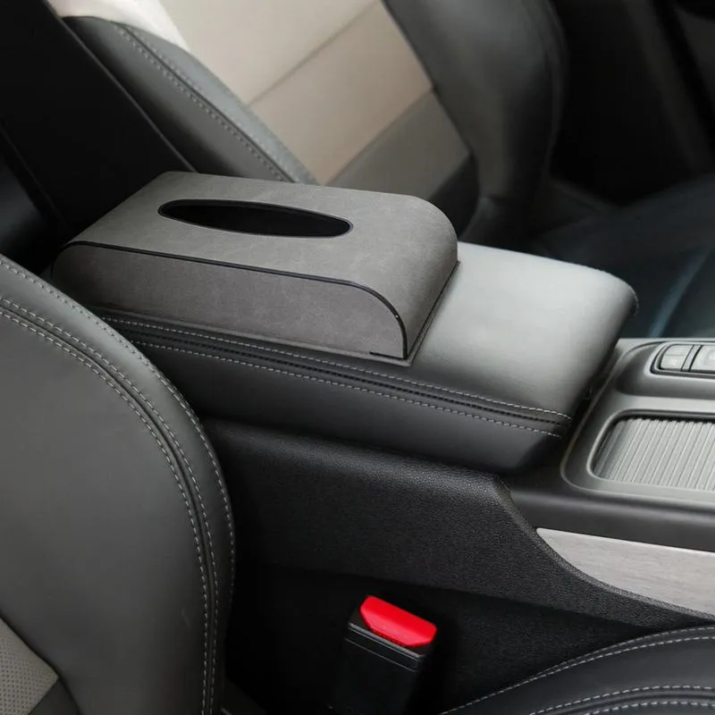 Bilvävnadslåda Holder Auto Armest Tissue Box Holder Auto Armst Serve Box Car Dashboard Tissue Storage Case Auto Paper Holder