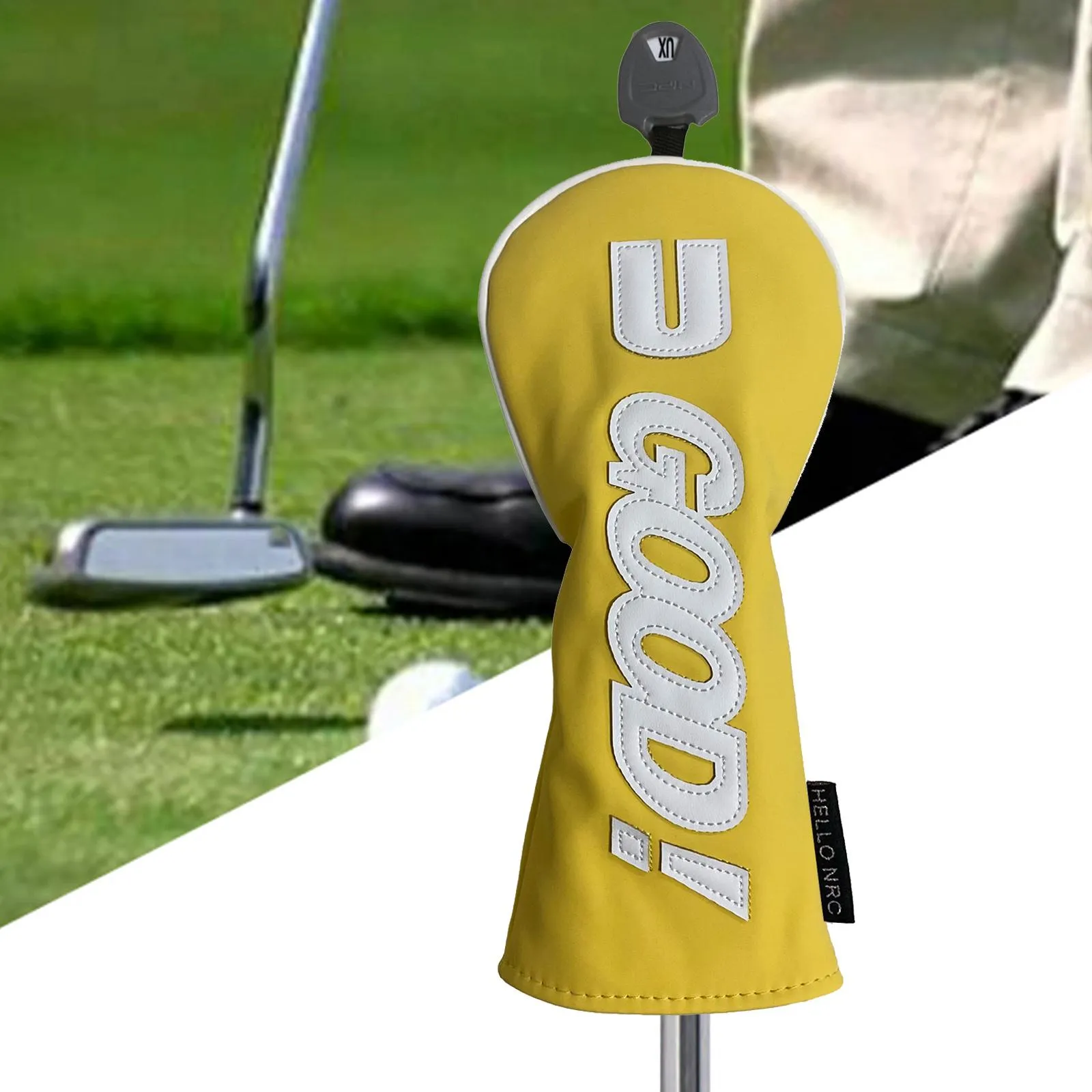 Long Neck PU Leather Golf Club Headcovers for Women and Men, Water