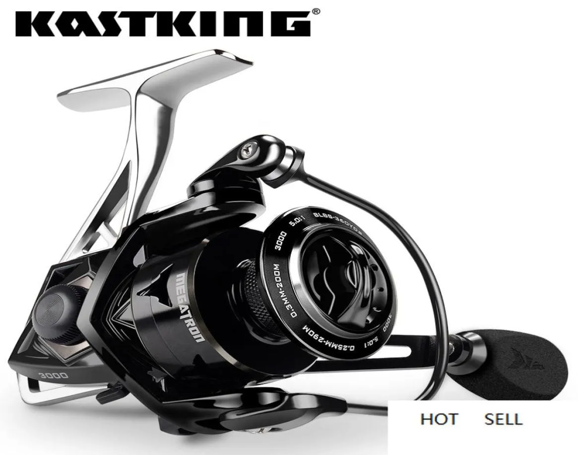 Kastking Megatron Spinning Fishing Reel 18kg Max Drag 71ボールベアリングスプールカーボン繊維塩水コイル9550855