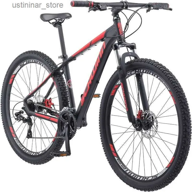 Bicicletas Ride-Ons Schwinn Bonafide Men and Women Mountain Bike Suspension Front Suspension 24 Speeds 29 polegadas Rodas de alumínio de 17 polegadas L47