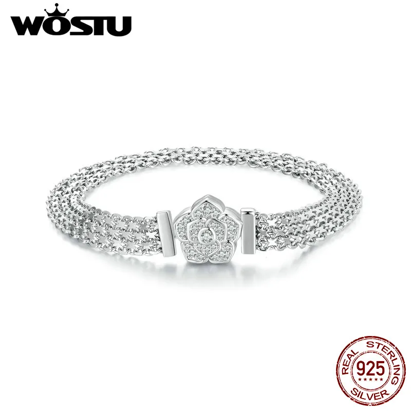 DHgate.com:925 Sterling Silver Bracelet for Women - Rose DHgate.com:925 Sterling Silver Bracelet for Women - Rose