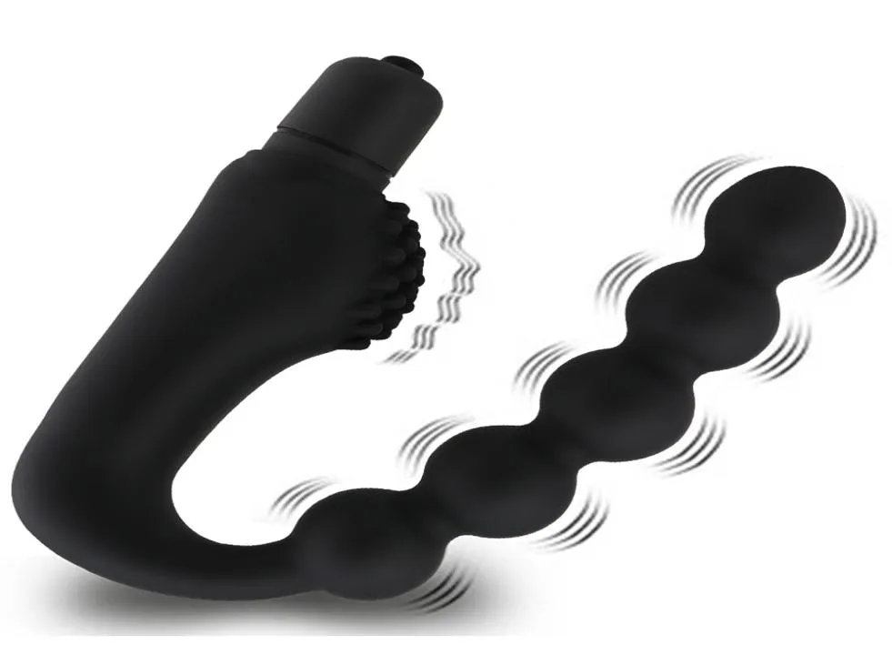 Yutong siliconen 10 snelheden anale plug prostaat massager vibrator buttplugs 5 kralen speelgoed voor vrouw mannen volwassen productwinkel o2118633