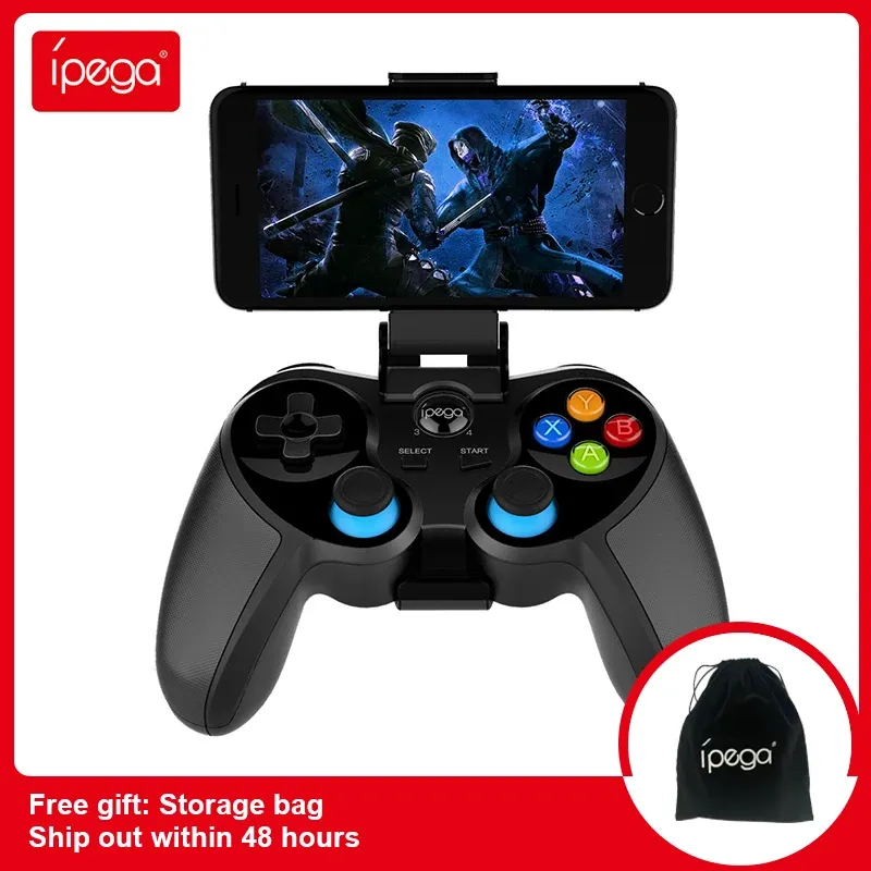 GamePads IPEGA PG9157ワイヤレスBluetoothゲームパッド携帯電話ゲームコントローラーコントラコントラアンドロイドiOS PCトリガーPUBGのジョイスティック