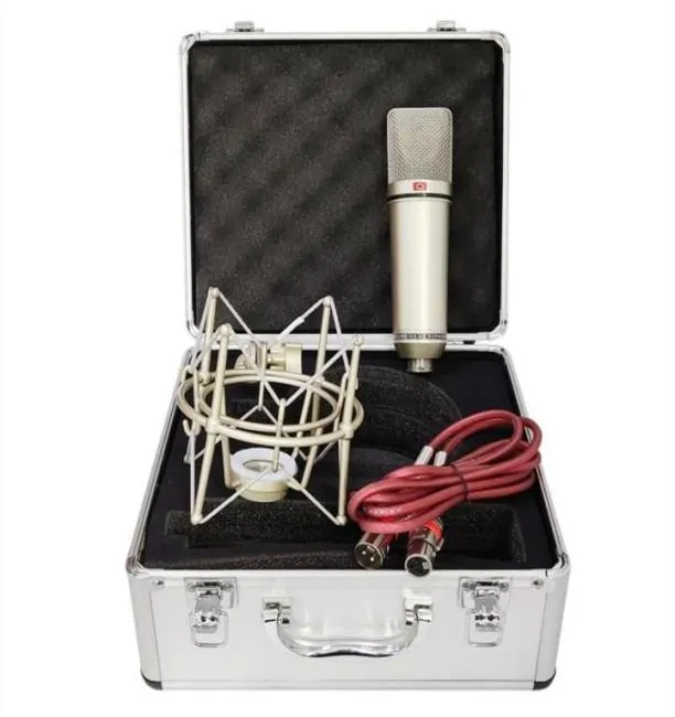 Профессиональная микрофон U87 Microphone Condenser Studio большой диафрагмный микрофон для компьютерной вокальной записи PC Gaming Tiktok DJ1619868