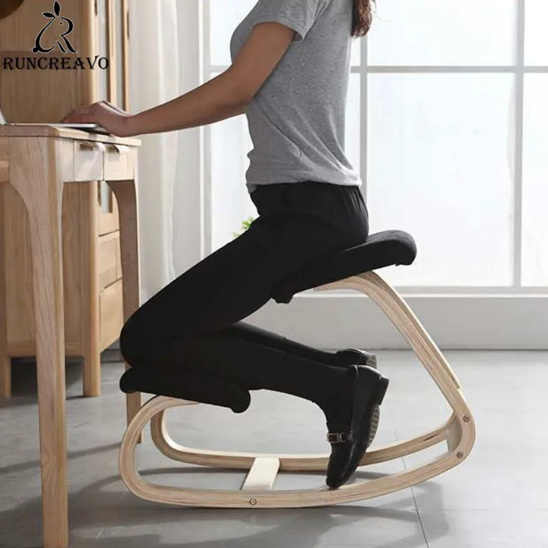 Kid Sit Posture Correcting Kneeling Chair Anti Hunchback Office Stool ...