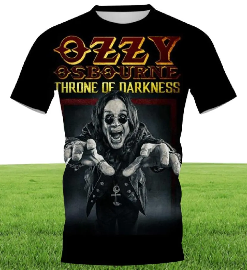 Cloocl 3d 인쇄 Tshirts 록 가수 Ozzy Osbourne Diy Tops Mens 개인화 된 캐주얼 의류 슬림 짧은 슬리브 스트리트 스타일 Shir2755867