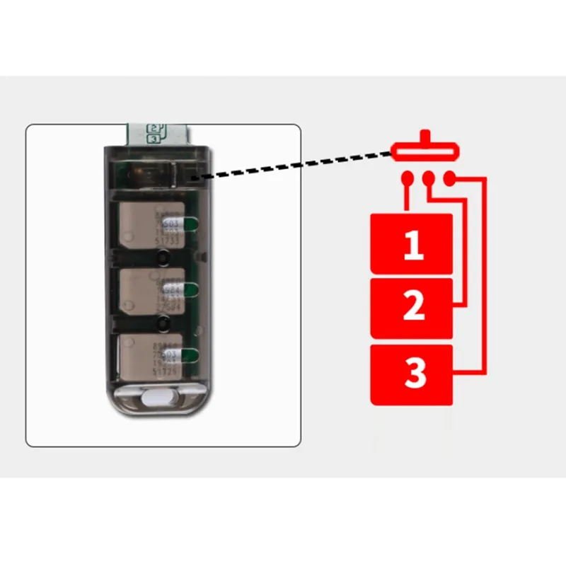 6 Slot SIM Carte Adaptateur Multi SIM Carte Reader Mini Nano SIM avec un commutateur de contrôle indépendant pour Android