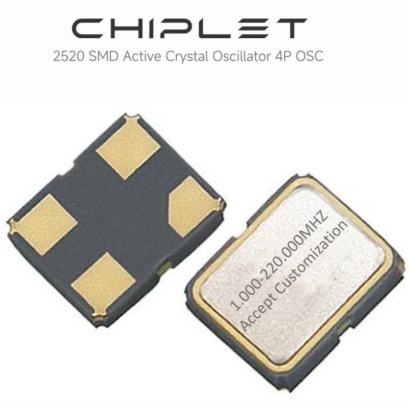 DHgate.com:5PCS 12MHz Crystal Oscillator SMD 2520 Active