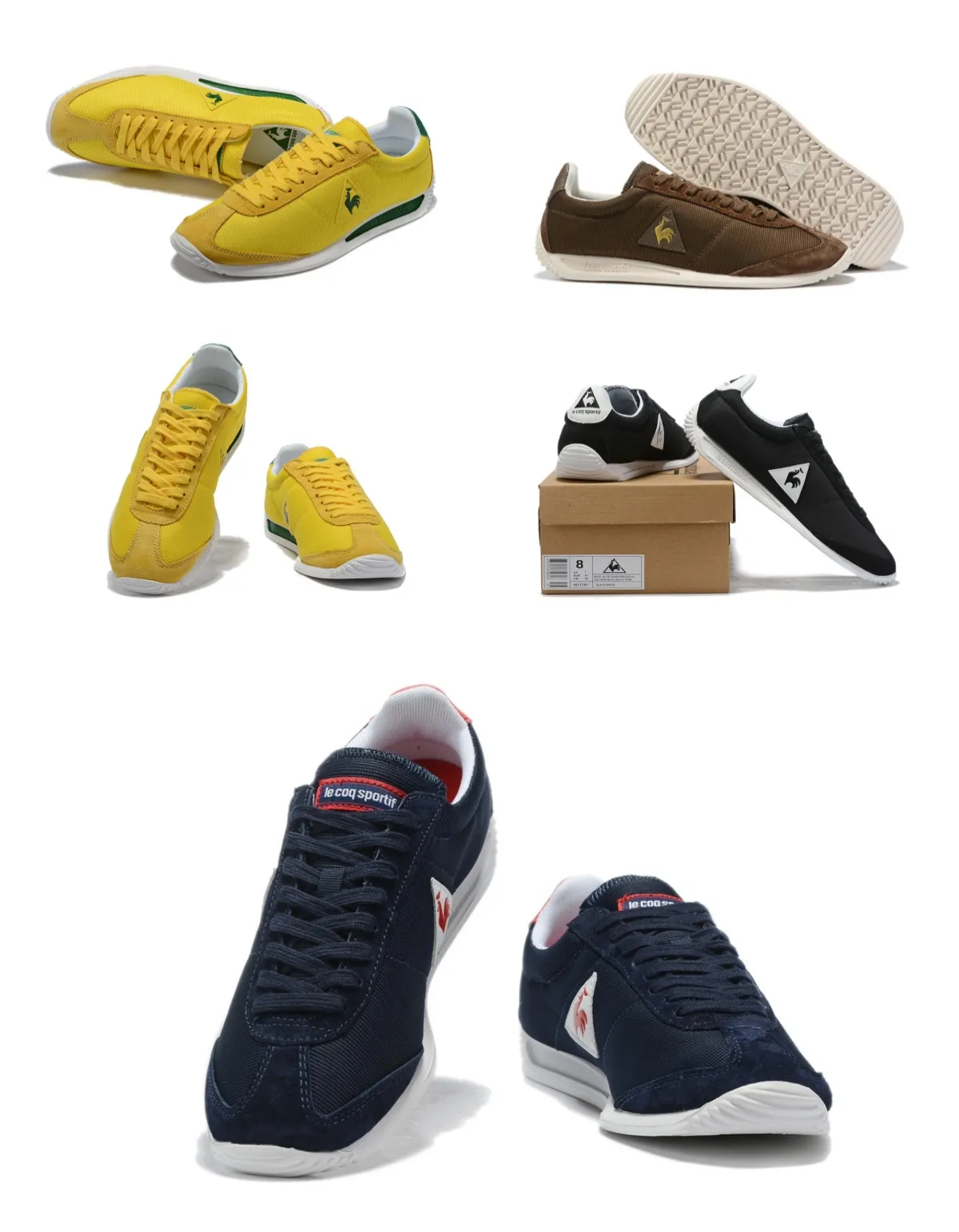 2024 scarpe da design per esterni le coq scarpe casual sneaker scarpe da corsa da donna da donna uomo morbido jogging 36-44 dimensioni nere blu giallo gratis spedizione classica gallo classico