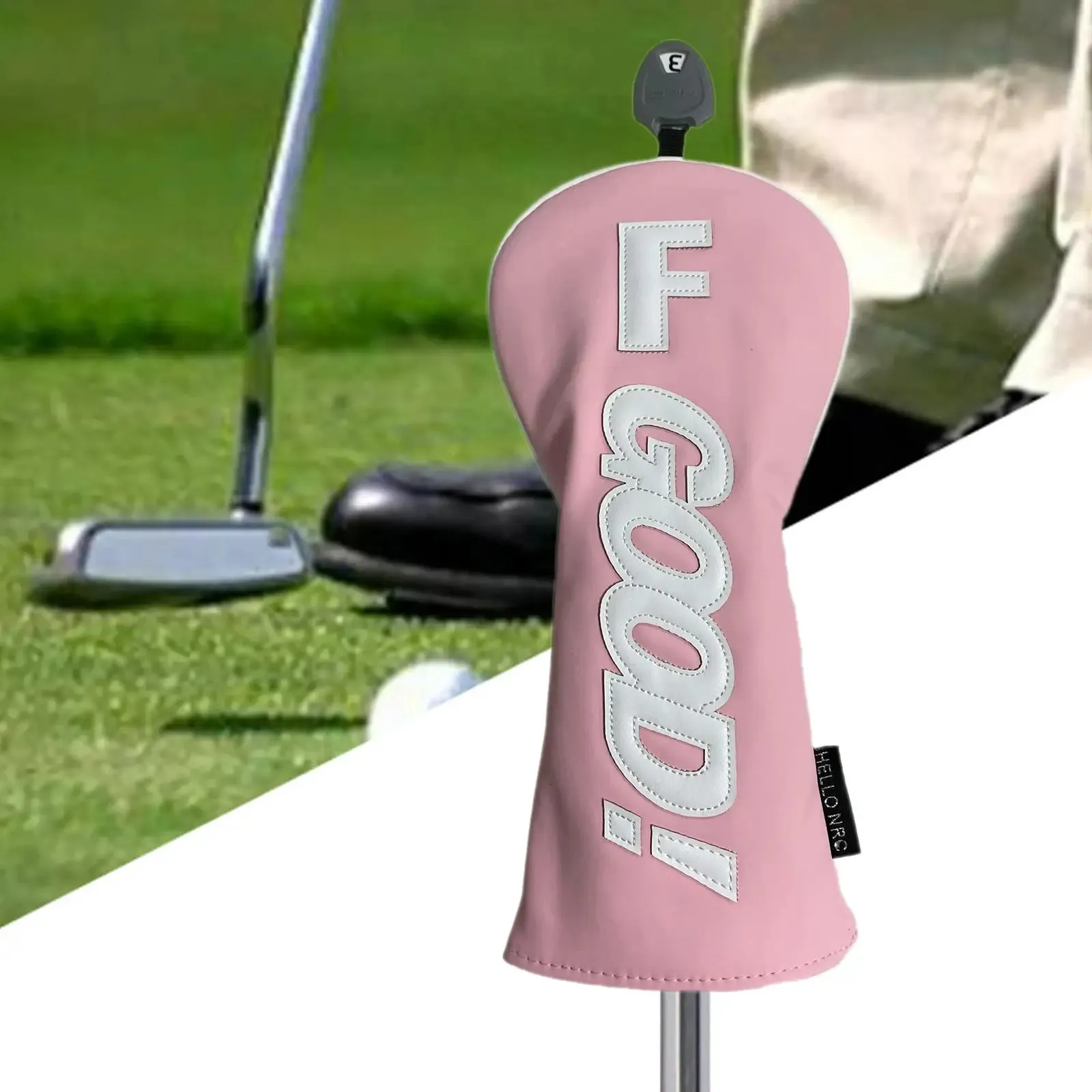 Wood HeadCover Golf Club Hoofd Covers Protection PU Duurzame vrouwen Men Sportaccessoires Beschermende mouw voor Golfer Gift 240411