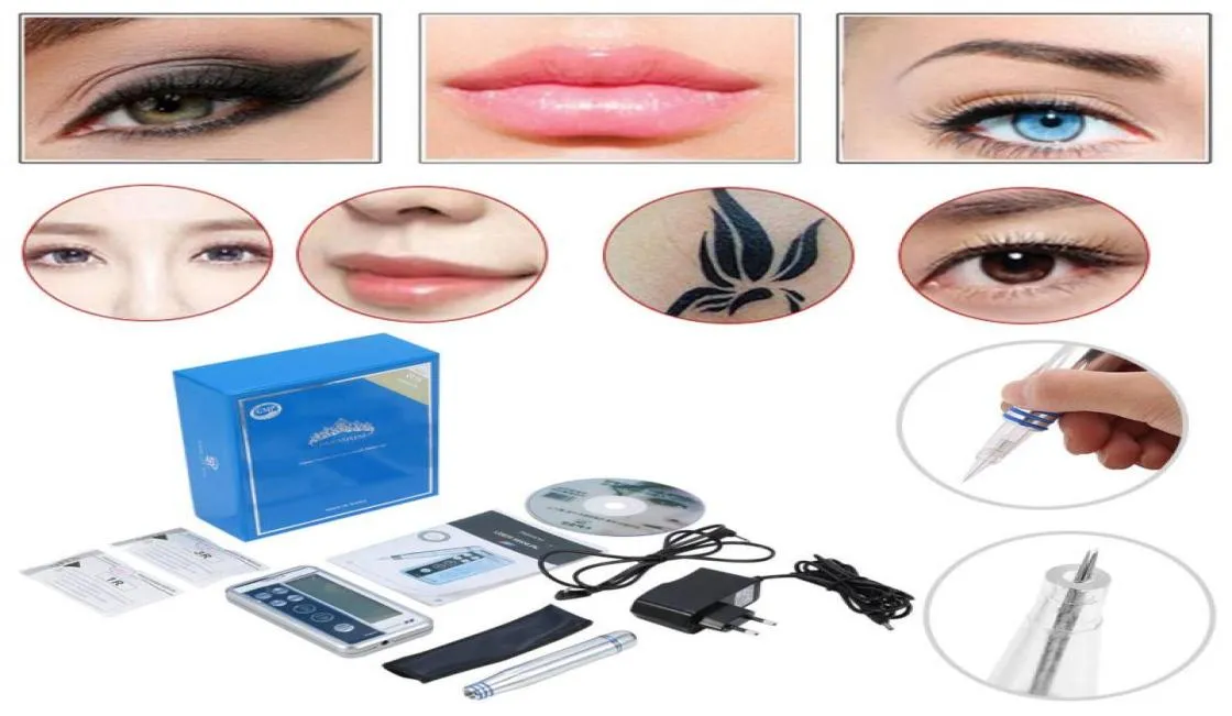 Digital Permanent Makeup Tattoo machine Kits eyebrow Charmant microblading pens lip eyeline MTS cosmeticos beauty salon3646466