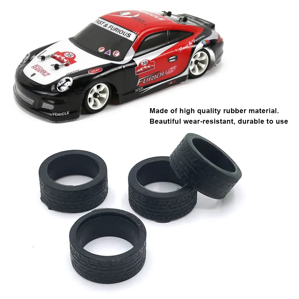 Accessoires Rc pour Wltoys pour 284131 K969 K979 K989 pour Kyosho pour Mini-z 1/28 26.5Mm Jante en Métal À Dérive Dure Pneus Pièces De Voiture RC(Blue