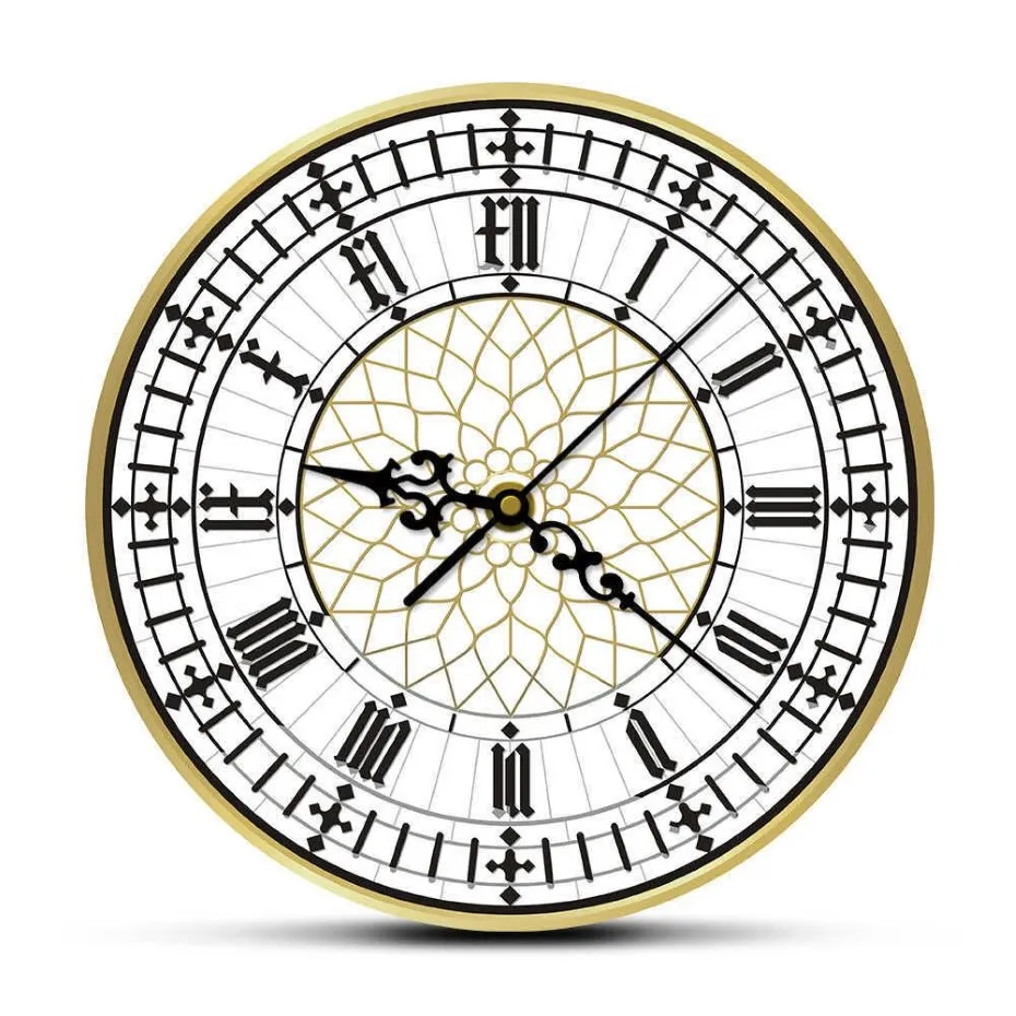 Big ben horloge contemporain moderne horloge murale rétro rétro silencieuse non tic-tac regarder l'anglais décoration intérieure Grande-Bretagne Londres cadeau x070223i