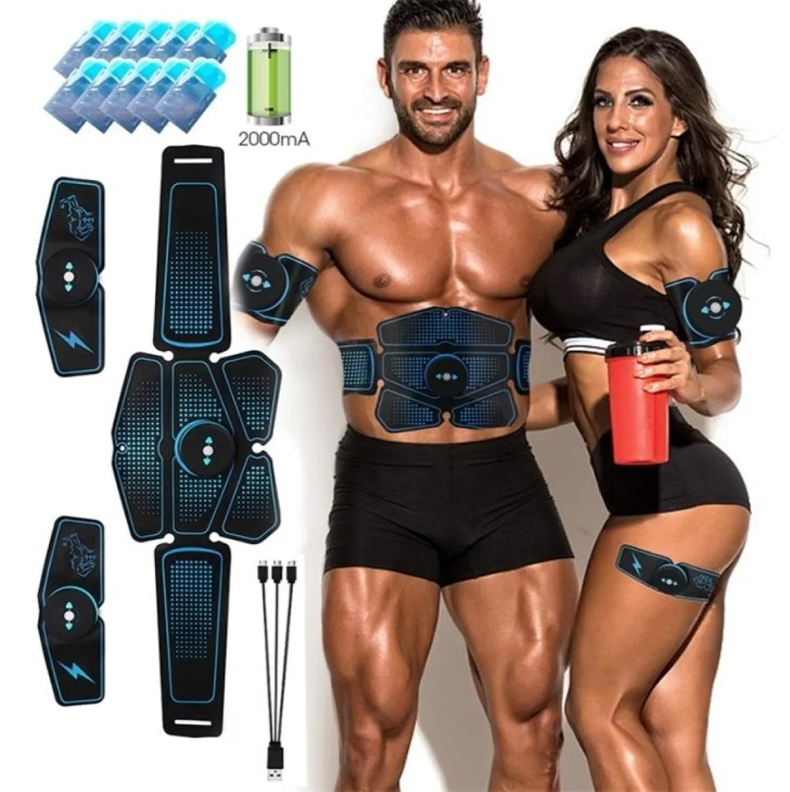 EMS Treinador Hip Treinador abdominal Estimulador de músculo abds ABS FITUSTA NATURA TRANSPORTE TRAINADOR DE TONER NATURAÇÃO MASSAGER UNISSISEX 220806807442