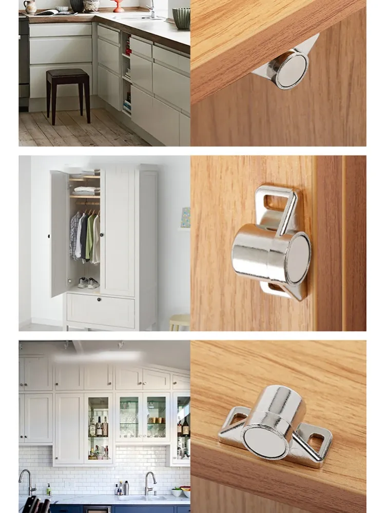 Drawer Magnetic Door Catch Ultra Thin Cabinet Furniture Latch For Sliding (1-50