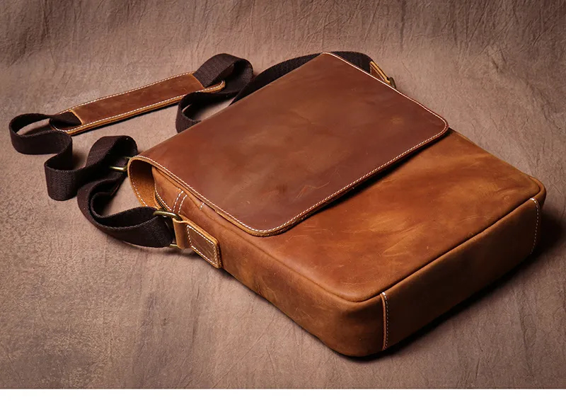 DHgate.com:Premium Leather Messenger Bags for Men - Vintage