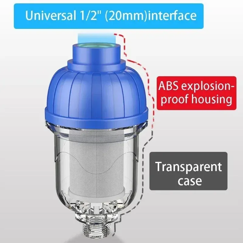Manual Anti-Scale Pre-Filter For Washing Machine Home Use Polyphosphate Water Filter Made Of Plastic Brass ABS - Water Heater Filter, Washing Machine Filter
