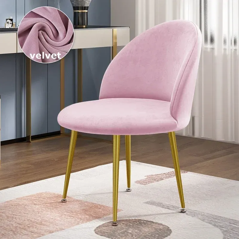 Velvet Soft Chair Cover Solid Color Low Back Duckbill matplats Slipcover Nordic Elastic Makeup Churs Slipcovers Home Hotel