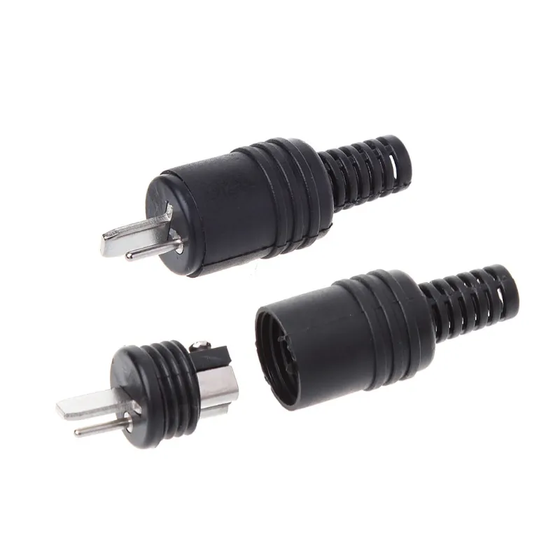 10-Piece HIFI Speaker Power Adapter Kit: Black Mini DIN Plug Screw ...