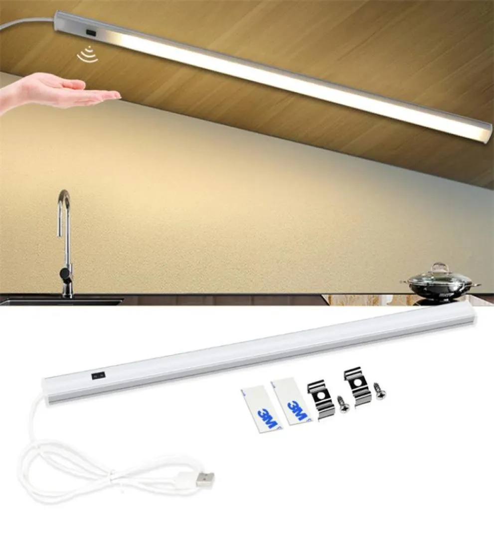 30 40 50cm cabinet light PIR Motion Sensor Hand Scan LED Night lights 5V USB Bar lamp Bedroom Desk lamp Reading home Kitchen Wardr3994659