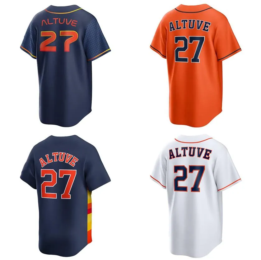 Stitched Baseball Jersey Jose Altuve Home Away Jersey Men Women Youth S-6xl