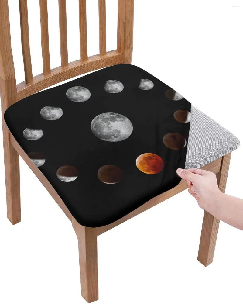 Stol täcker Moon Universe Night Elasticity Cover Office Computer Seat Protector Case Home Kök Matsalslippdäcken