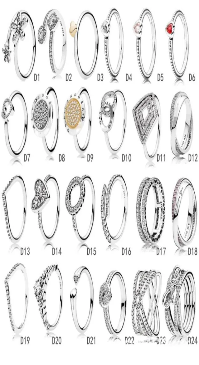 Nieuw aankomen Crystal S925 Sterling Silver Lover Ring Sieraden DIY Past Ale Charm voor S voor vrouwen Europeaan Rose Gold Gift2353160