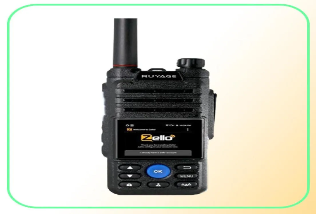 Walkie Talkie Ruyage ZL50 Zello 4G Radio avec carte SIM WiFi Bluetooth à longue portée Professional puissant Radio Two Radio100km 221024748025762
