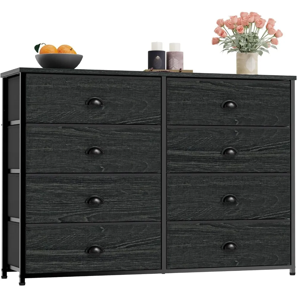 Furnulem TV Dresser Cabinet 40 in Long with 8 Wide Drawers, Black,  Minimalist Modern Style from Dhgate Living Room Furniture - price 123.54