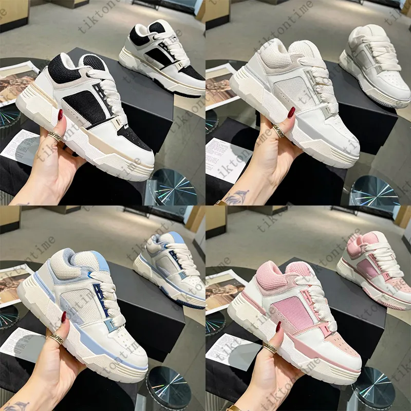 Shoe Designer Sneakers platform Shoes Mens Womens lace-up Bread Trainers bone shoe Luxury Mesh leather Stadium Hardware- Leather Sports Size 36-45
