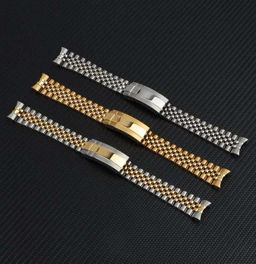 Watch Bands di alta qualità da 20 mm in acciaio inossidabile in acciaio inossidabile inossidabile per ruolo da date ejust banda sottomarino braccialetta 3867091