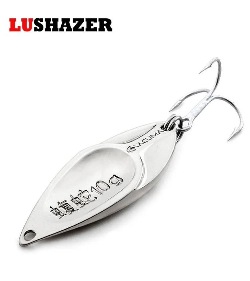 2018 Fishing Bait Spoon Lure Goldsilver 75G 10G 15G 20G Carp Fishing Metal Lures Lere dur Spinner Swimbait 9818976