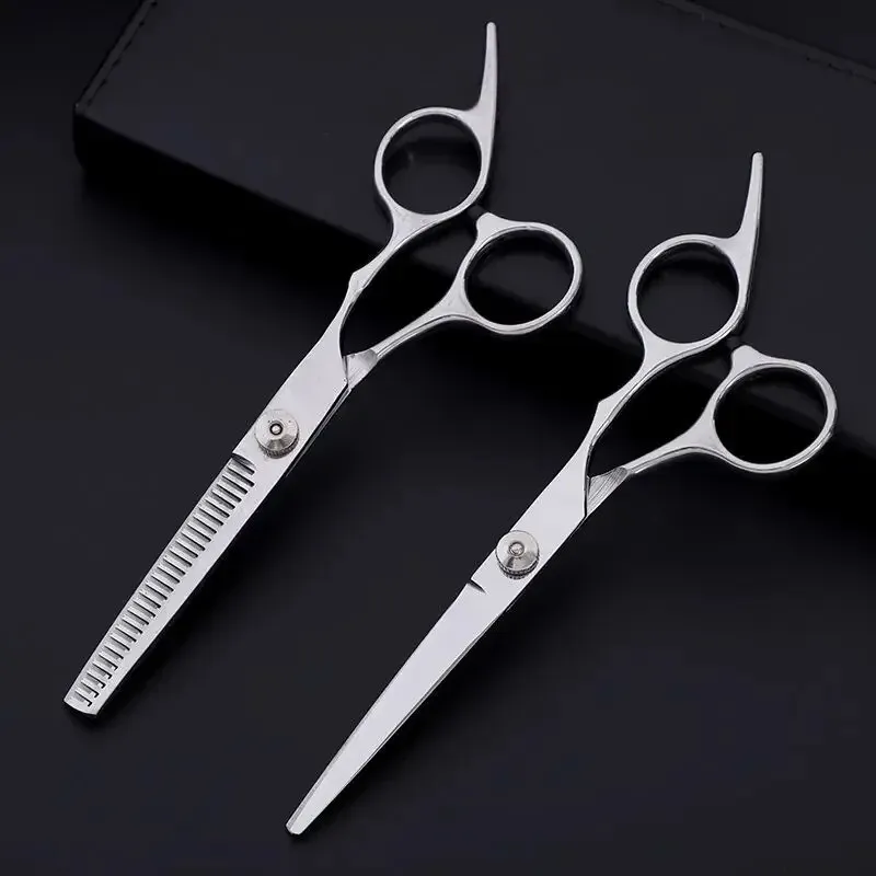 2024 Professional 6.0 Inch Hairdressing Scissors Hairdressing Scissors Thin Shear Flat Shears Hairdressing Salon Hairstylist hair cutting