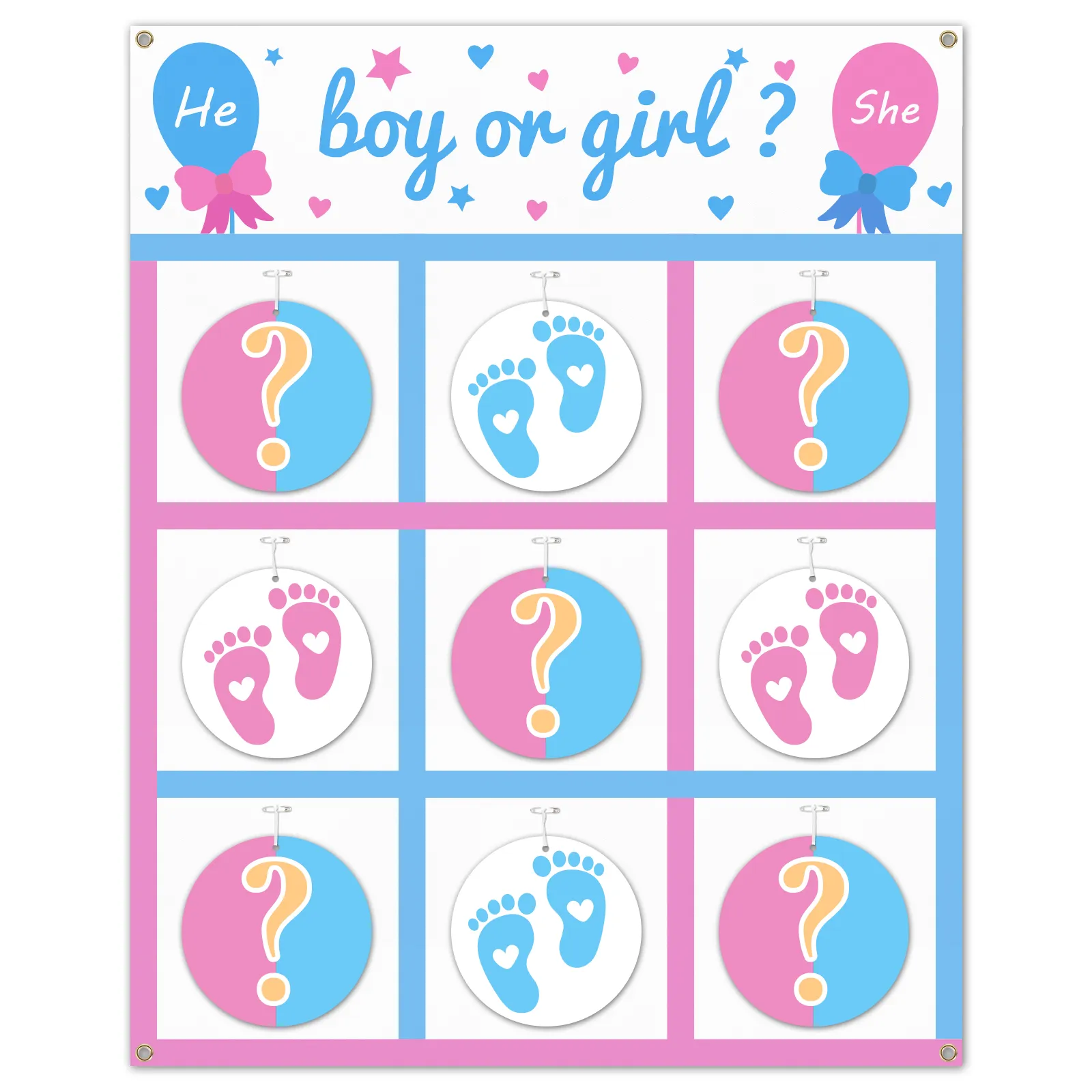 Baby Shower Decorations Gender Reveal Party It's A Boy Or Girl Banner Printed Li