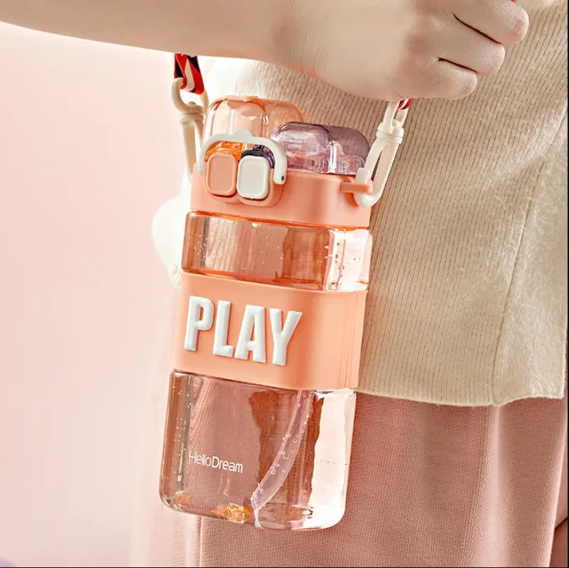 Plastic Water Bottle Set with Straw, Small Square Double Drinking Cups for  Adults, Portable Sports Water Cups from Dhgate Other Drinkware - price 19.77