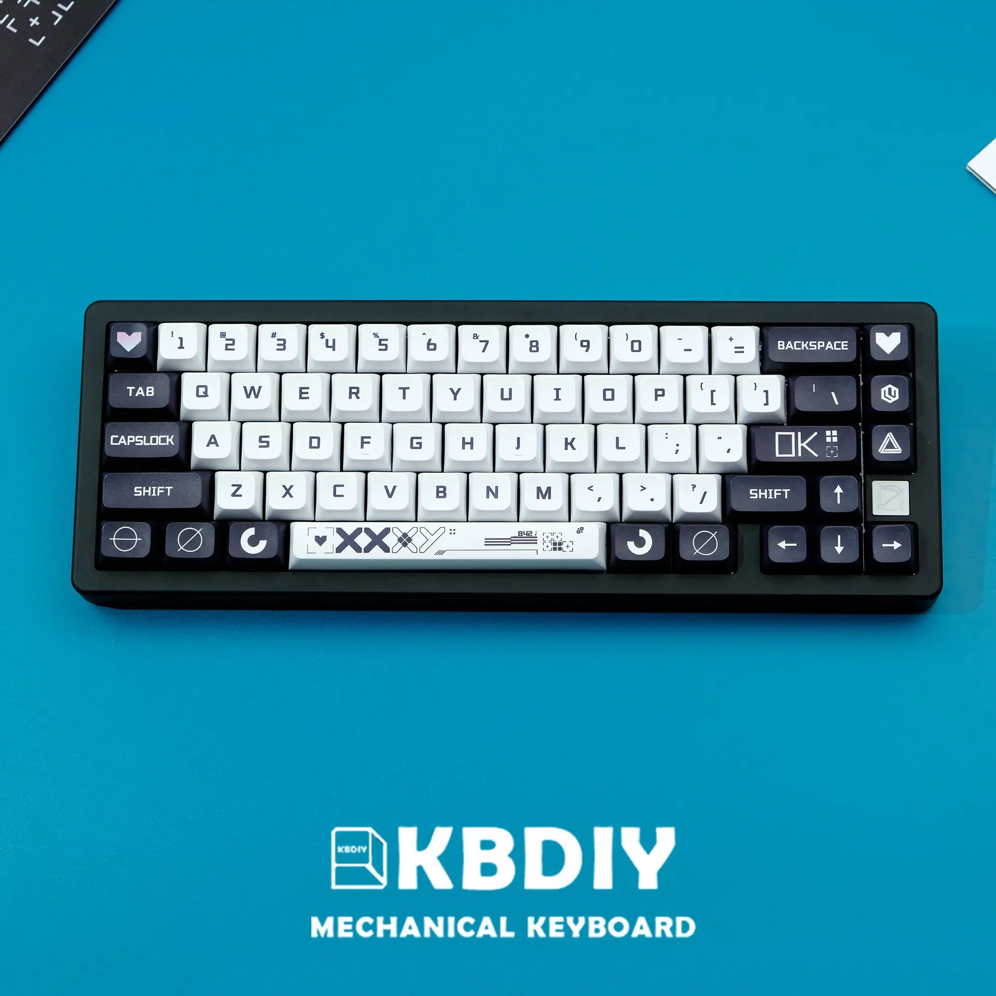 Accessoires KBDIY 132 Key PBT Syesub Profil PrintStream personnalisé XDA KEYCAP pour MX Switche Gamiage Clavier mécanique Black White Key Caps