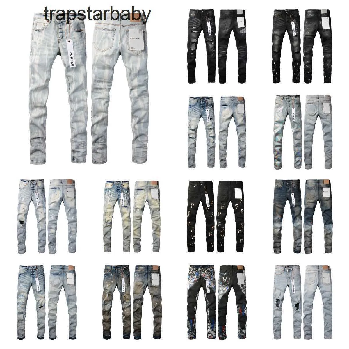 Designer jeans viola jeans ksubi slim fit pantaloni marchio viola jnco jeans hole 2023 nuovo stile abbellimento largo auto -coltivazione piccoli piedi piccoli piedi di moda denim 1gxl