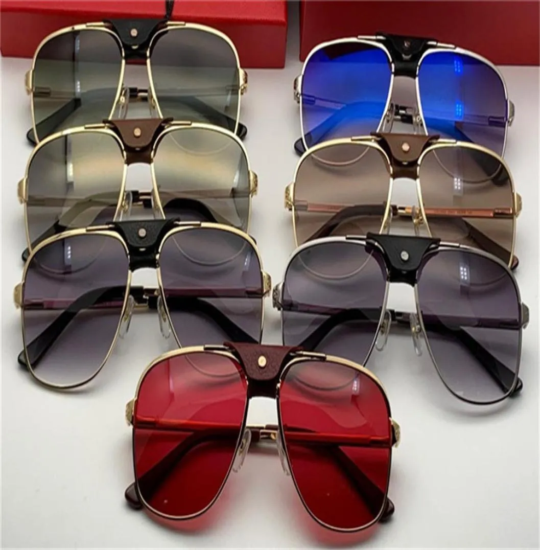 Luxusdesignerin Sonnenbrille für Männer Frauen im Freien im Sommer Square Style Metal Full Frame Top Digital Po Frame UV -Schutz KOMM W8622809