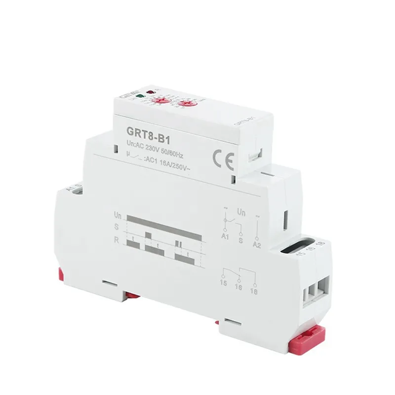 16A Delay Time Relay Timer HOT-GEYA Electronic Timer Relay with Sockets ...